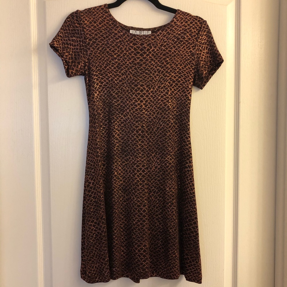 Copper Sparkly Dress. Size S